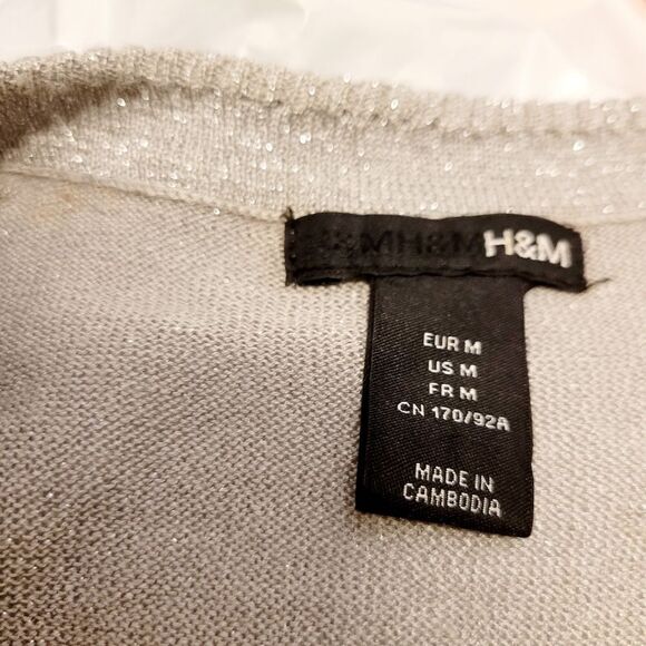 2/$20 H&M grey silver top dress - Picture 4 of 4